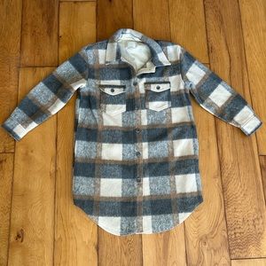 Joie Plaid Shacket size XL